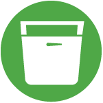 trash chute cleaning icon