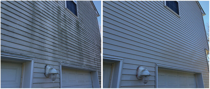 power washing before and after photo